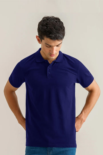 Navy Blue Basic Polo
