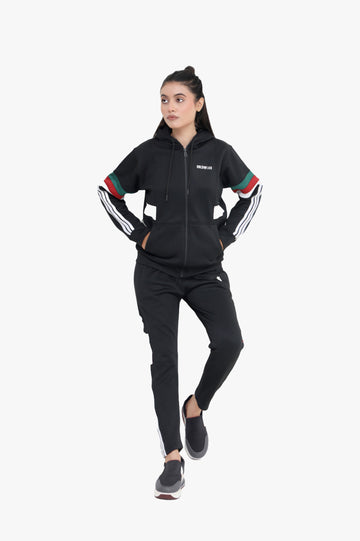 Tri Flare Black - Winter Tracksuit