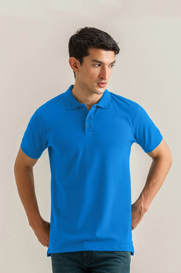 Royal Blue Basic Polo
