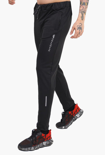 Lycra Black Trouser – Regular Fit