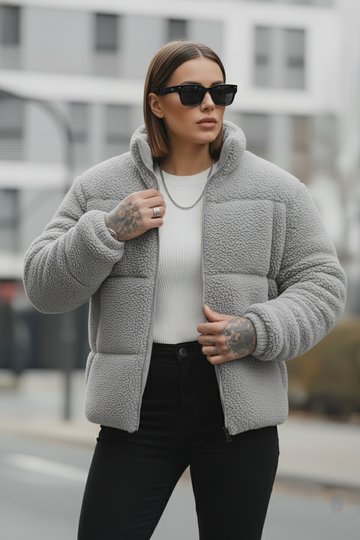 Women's - Sherpa Puffer - Light Gray