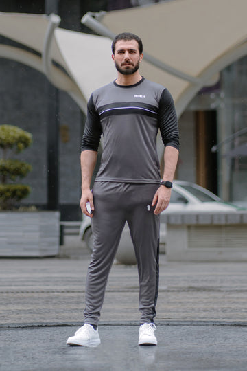 Mens - Dri Fit Tracksuit - Gray Jetset