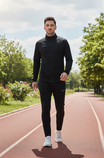 Mens - Winter Tracksuit - Nik Black & White