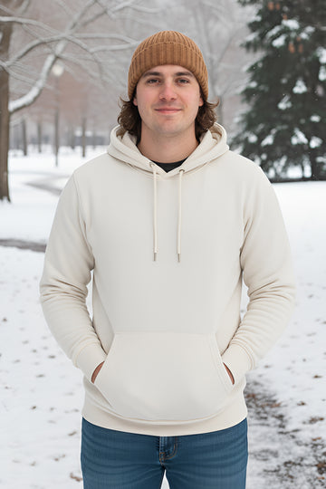 Men's - Zipper Hoodie - Off White