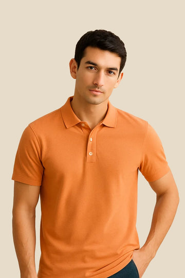 Peach Basic Polo