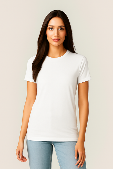 White Basic Tee