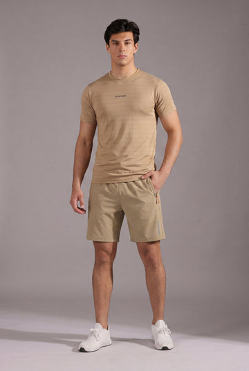 Mens - Imported Shirt & Short Set - Desert Tone