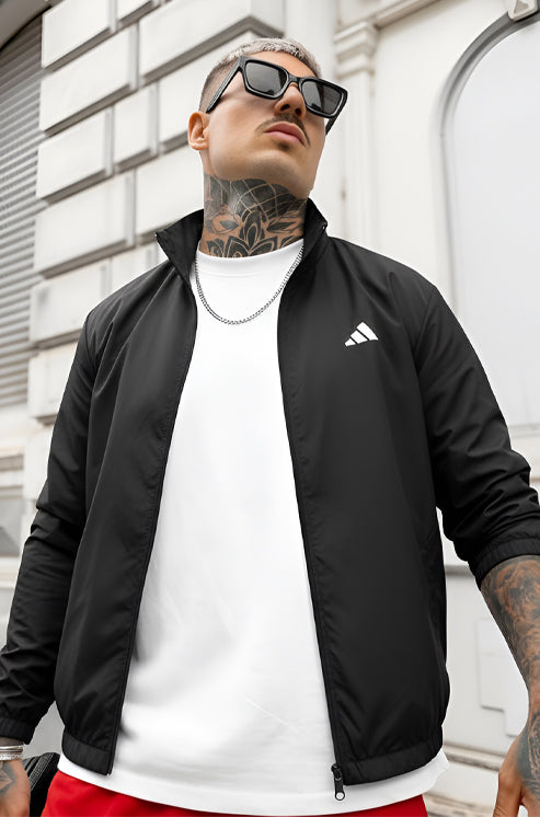 Mens - Adi Wind Breaker Jacket - Black
