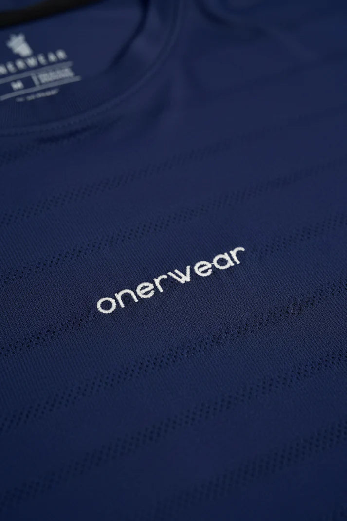 Mens - Imported Shirt - Stretchable Bee Mesh - Navy + Polyester Elite Pro Trouser - White