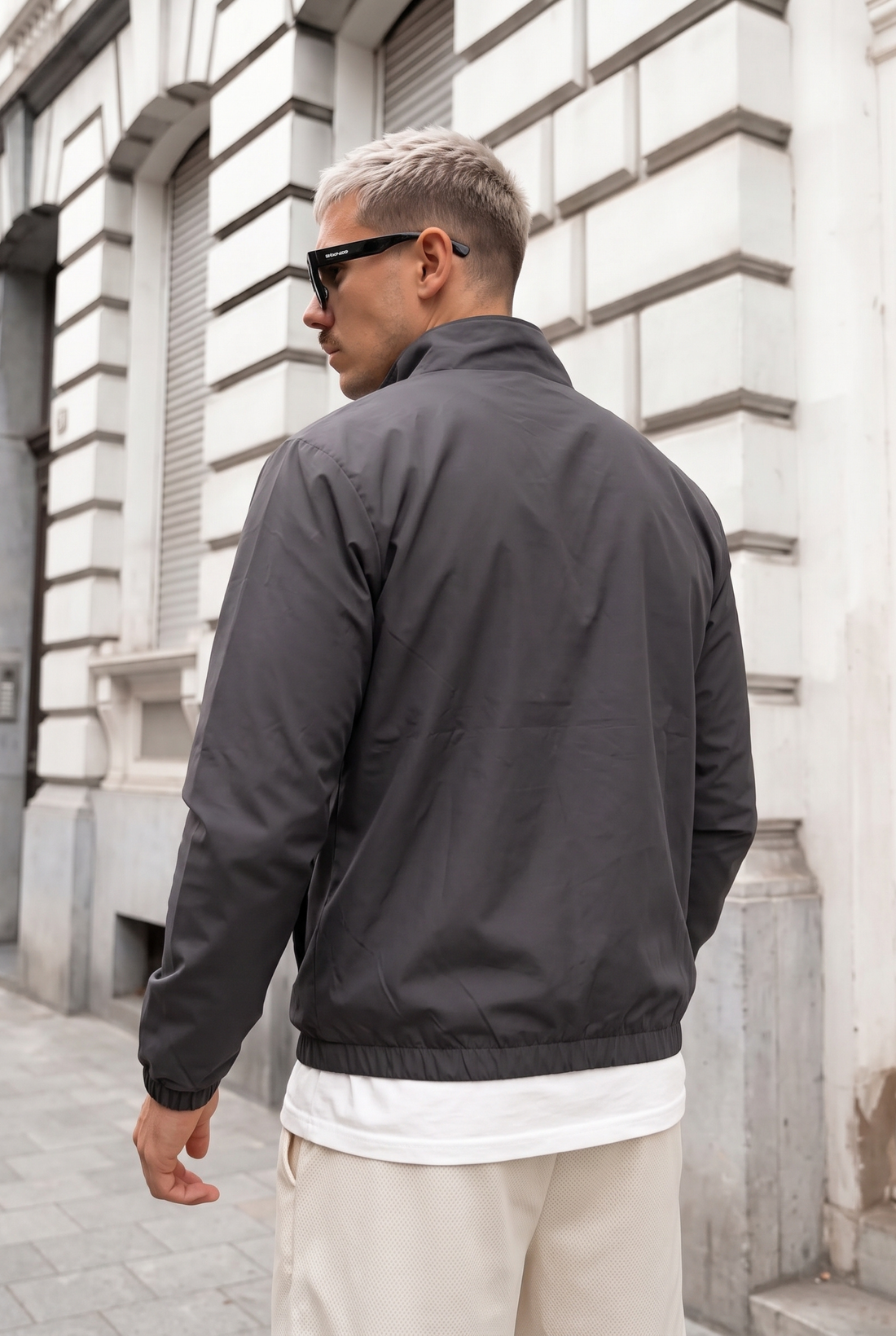 Mens - Wind Breaker Jacket - Gray