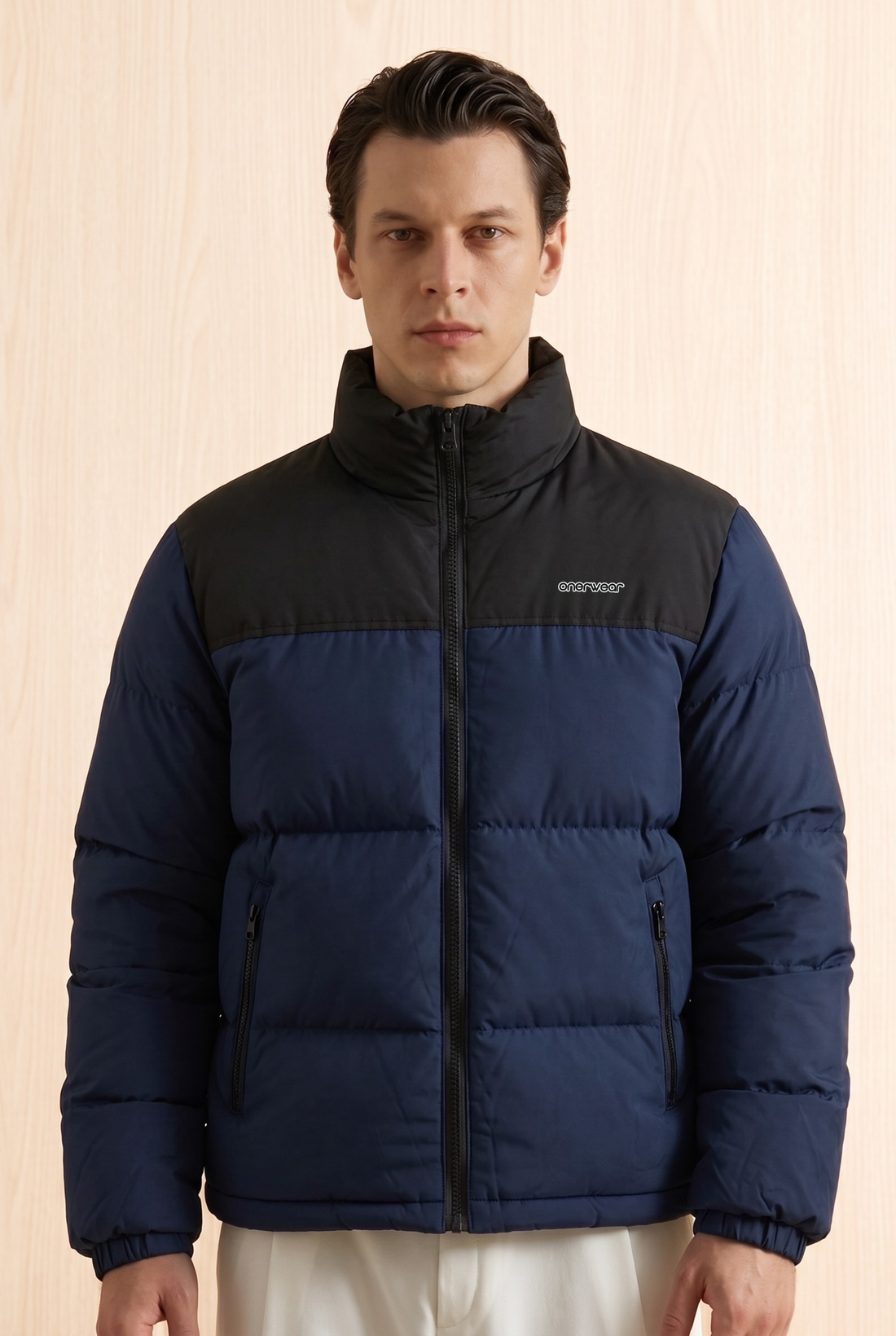 Mens -  Puffer Jacket Set - Navy Black Set