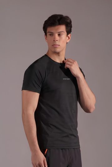 Mens - Imported Shirt - Stretchable Bee Mesh - Black