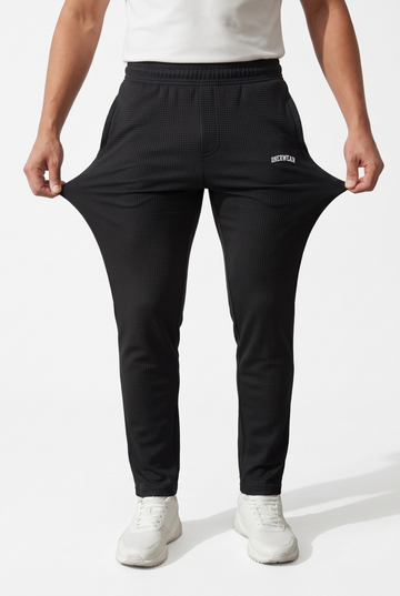 Mens - Imported Dot Mesh Trouser - Black