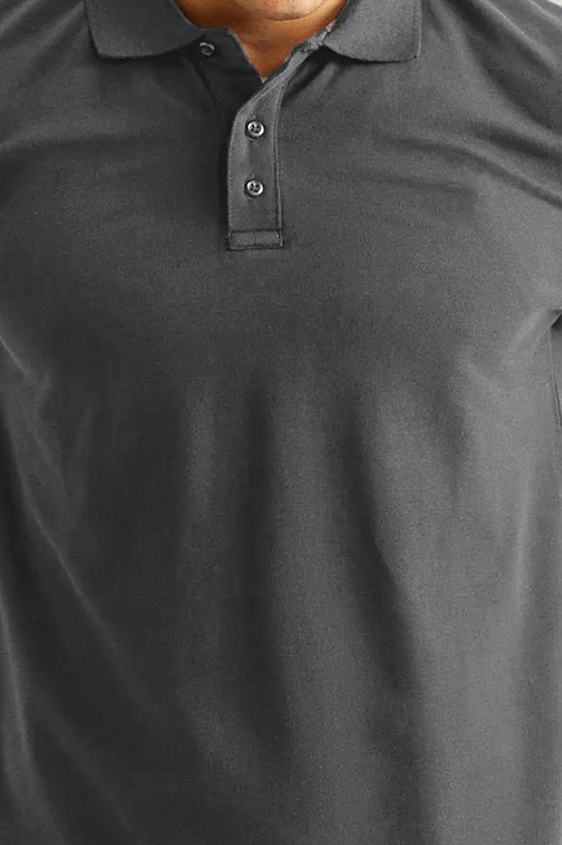 Dark Gray Basic Polo