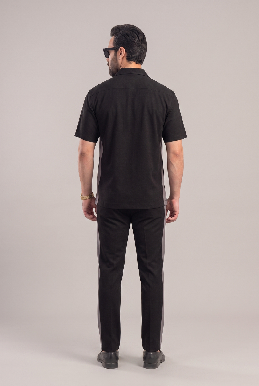 Mens - Co-Ord Set - Black Shadow