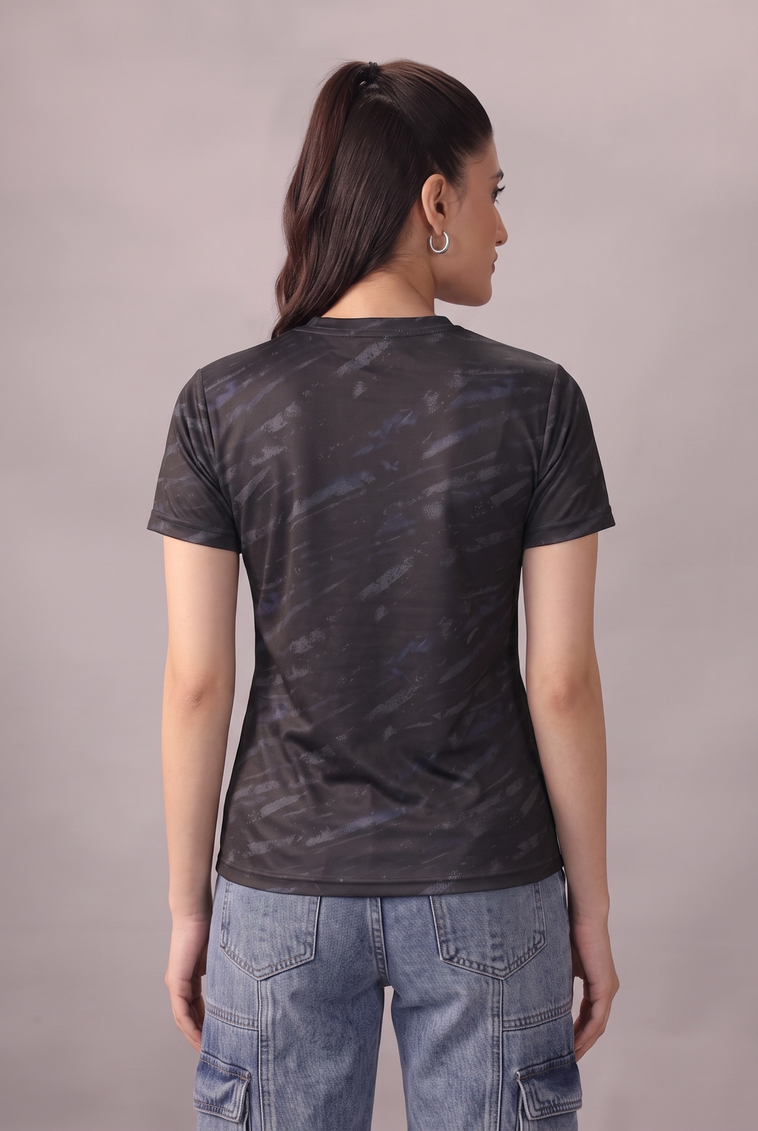 Womens - Imported Shirt - Camo Waves Black