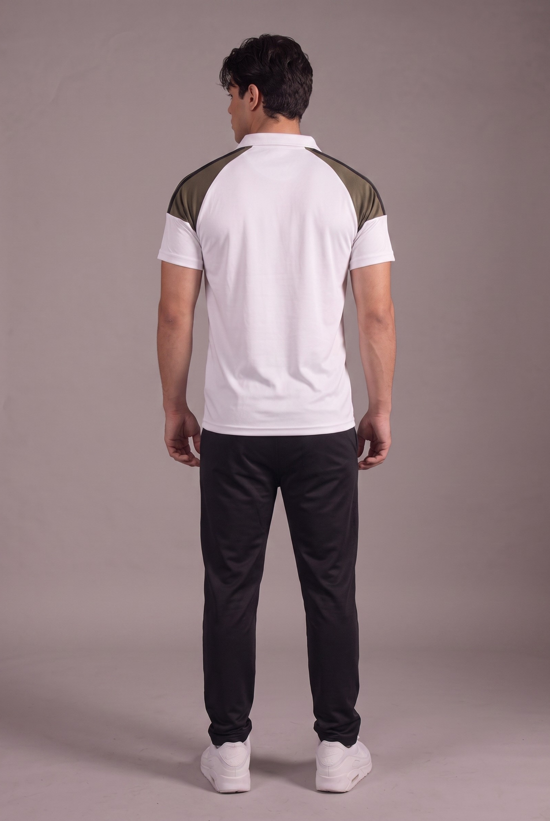 Mens - Polyester Tracksuit - Olive Luxe Tracksuit