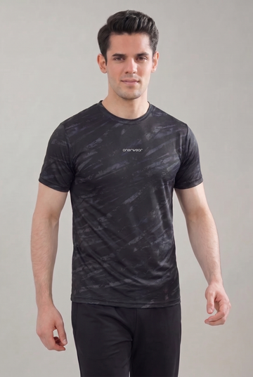 Mens - Imported Shirt - Camo Waves Black