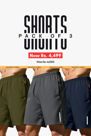 Mens - Micro Stretch Shorts - Pack Of 3
