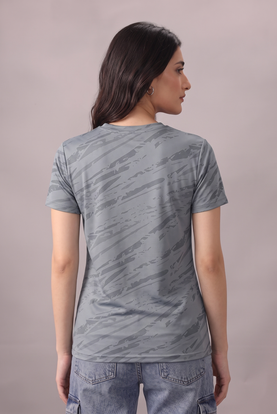 Womens - Imported Shirt - Camo Waves Light Blue