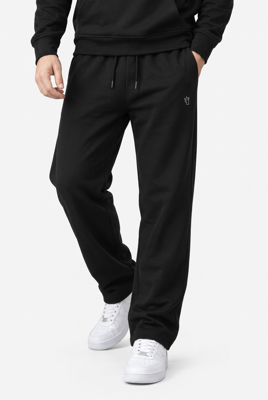 Mens - Polyster Fleece Trouser - Black