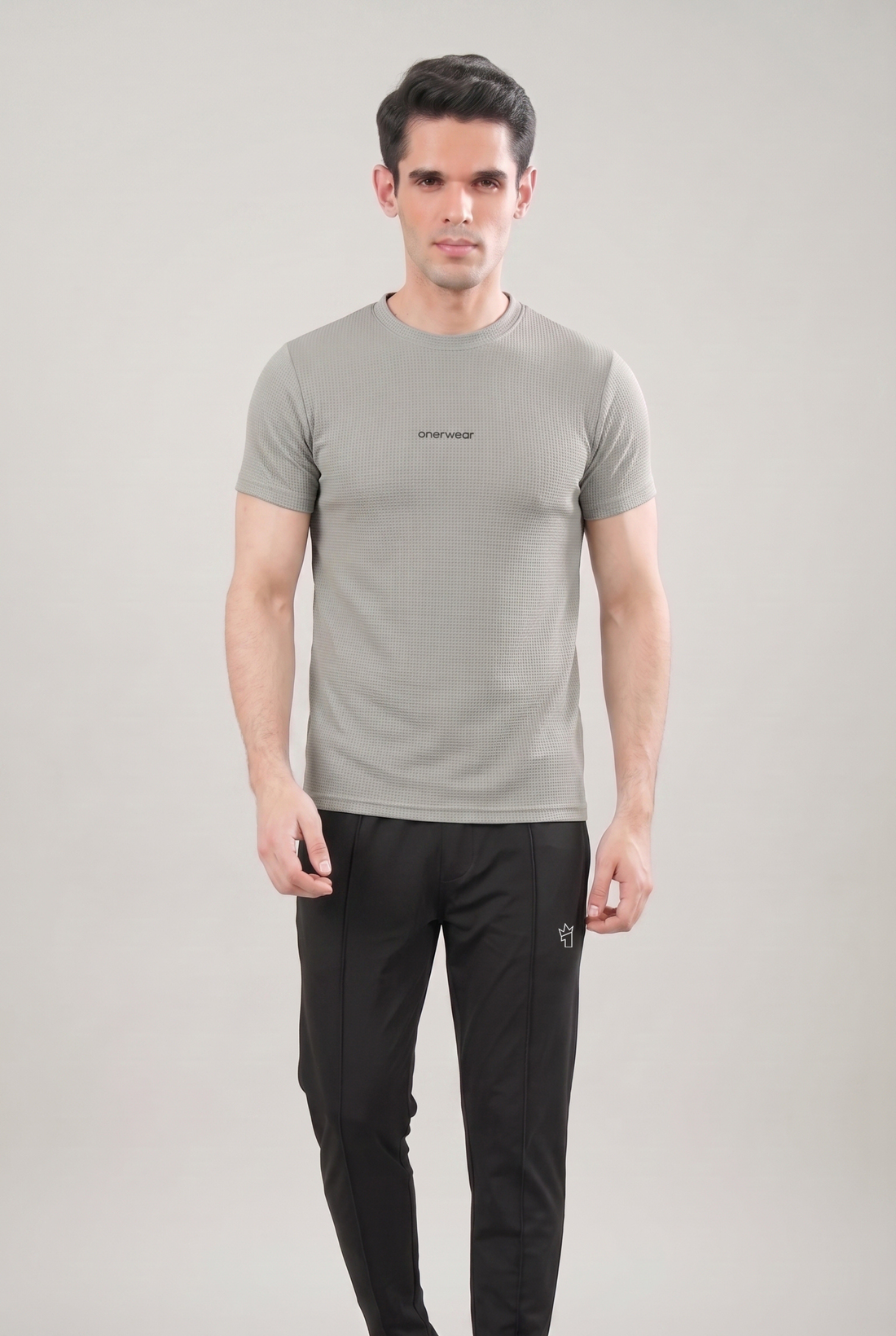 Mens - Imported Tracksuit - Elite Black Dot Silver