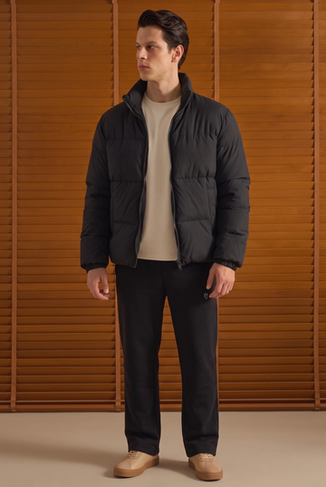 Mens -  Puffer Jacket Set - Black Set