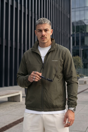 Mens - Wind Breaker Jacket - Olive