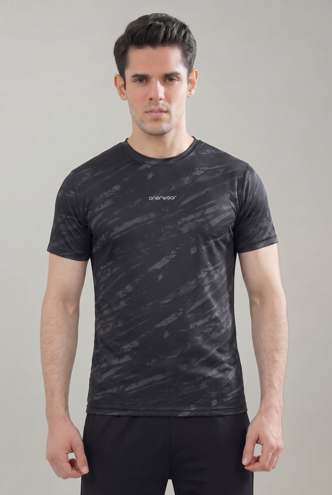 Mens - Imported Shirt - Camo Waves Black