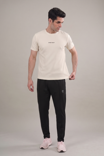 Mens - Imported Tracksuit - Elite Black Dot Off White