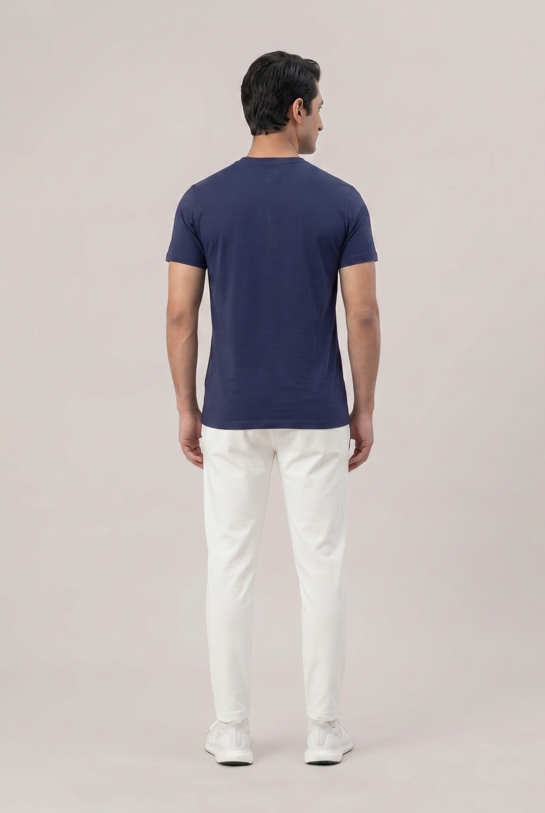 Mens - Imported Tracksuit - White Bee Navy
