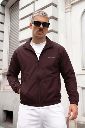 Mens - Wind Breaker Jacket - Maroon