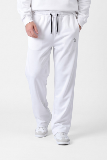 Mens - Polyster Fleece Trouser - White