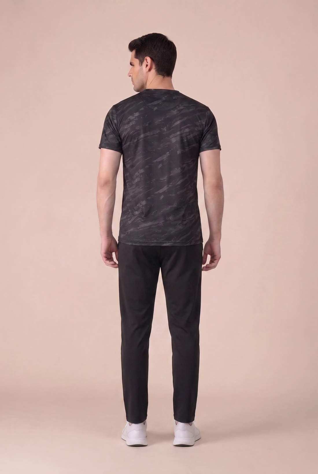 Mens - Imported Tracksuit - Camo Black Elite Black