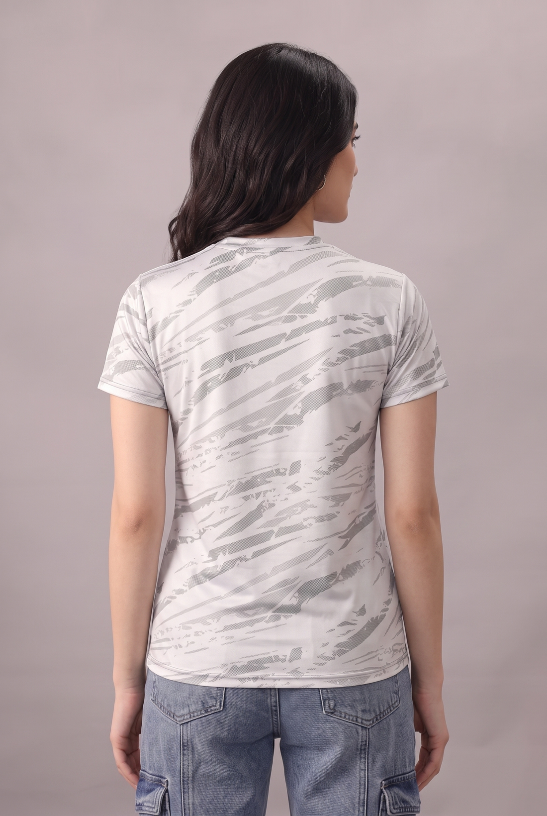 Womens - Imported Shirt - Camo Waves White