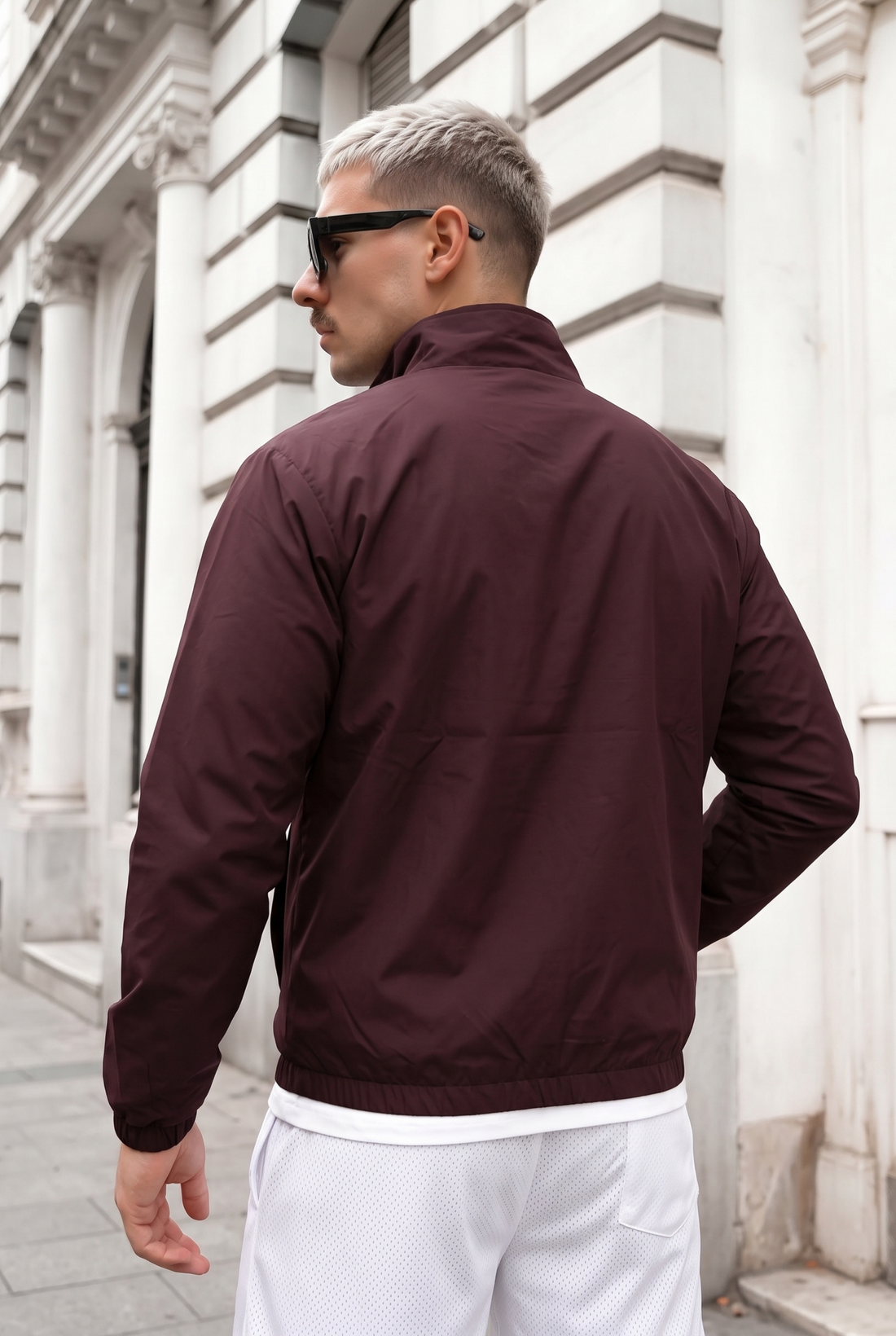 Mens - Wind Breaker Jacket - Maroon