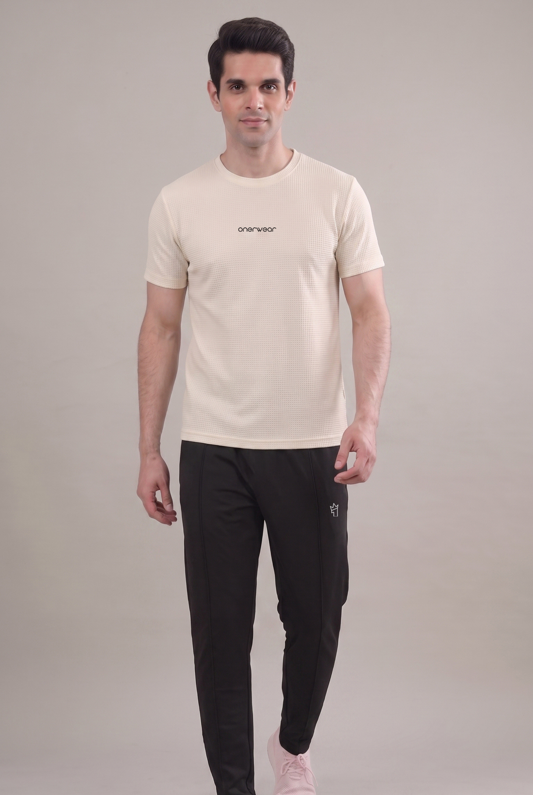 Mens - Imported Tracksuit - Elite Black Dot Off White