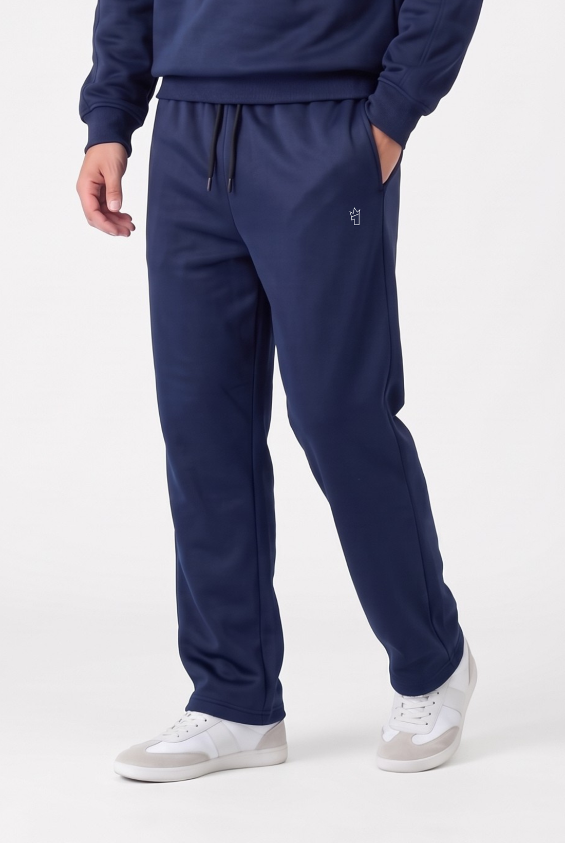 Mens - Polyster Fleece Trouser - Navy