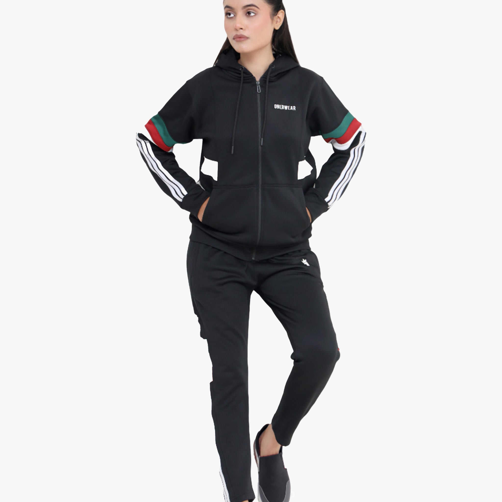 Tri Flare Black - Winter Tracksuit