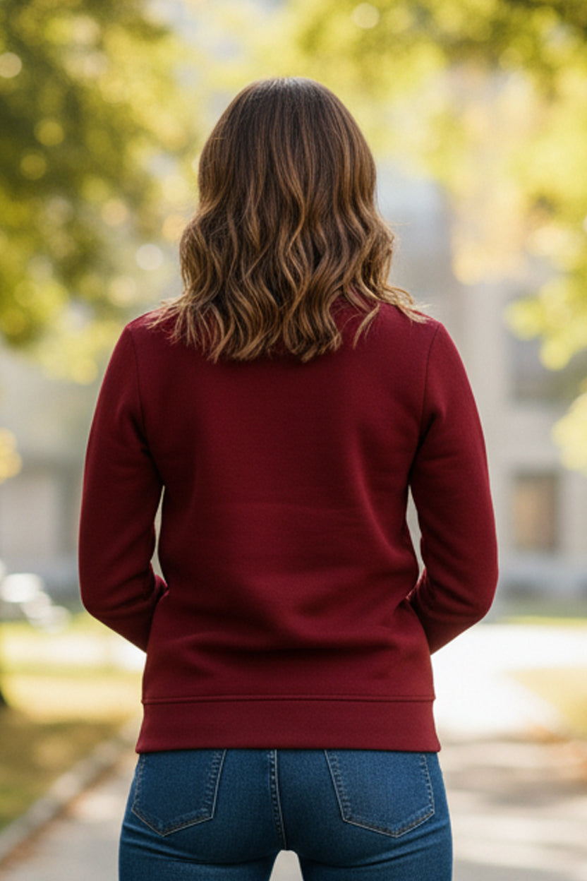 Women's - Baggy Drop Women Sweatshirt - Maroon