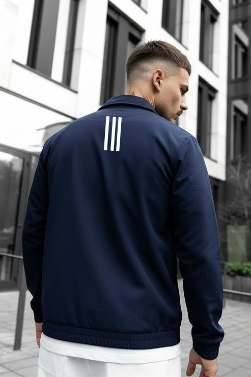 Mens - Adi Wind Breaker Jacket - Navy Blue