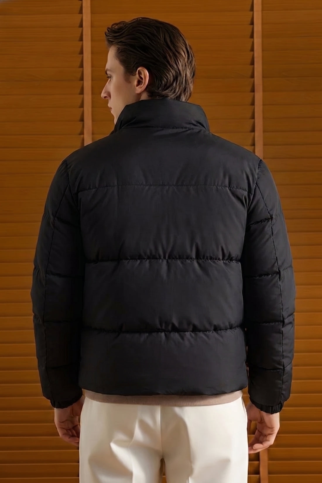 Mens - Puffer Jacket (Full Sleeves) - Black