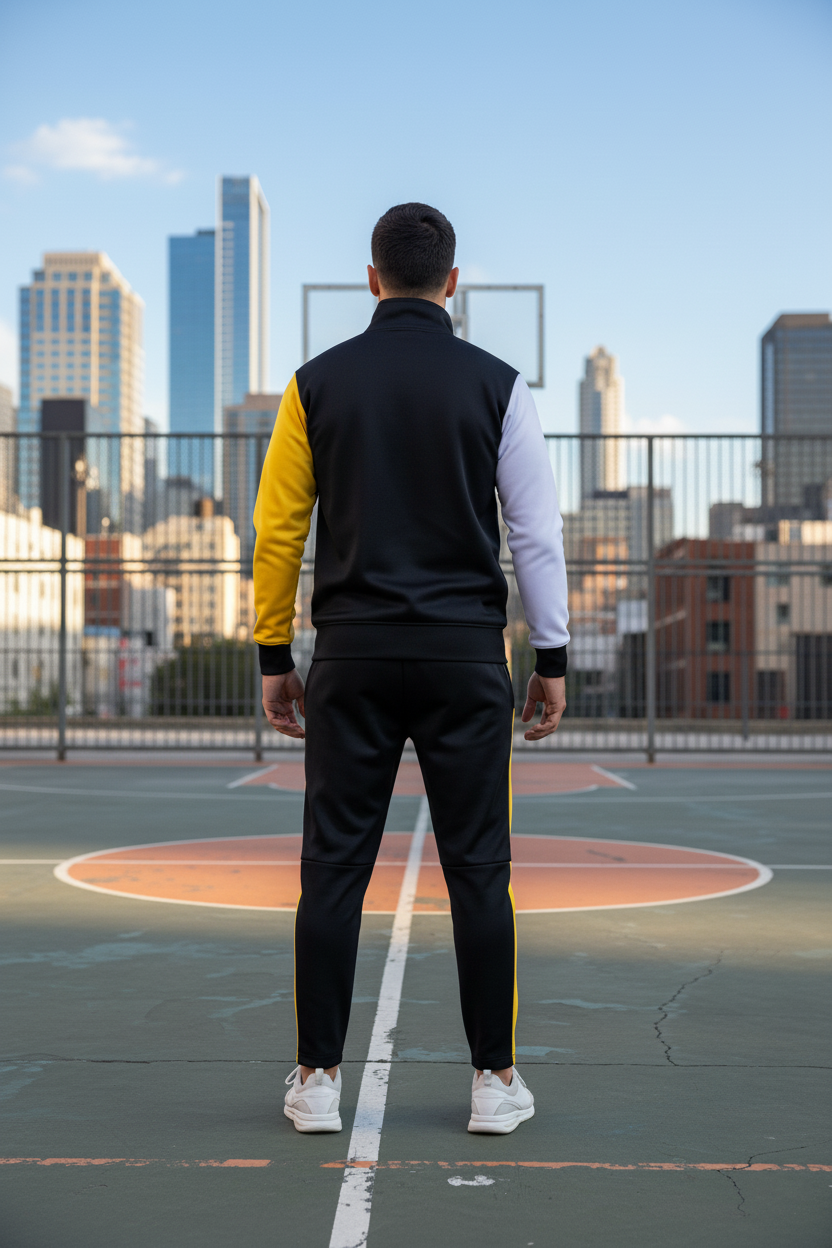 Mens - Winter Tracksuit - Banana Black