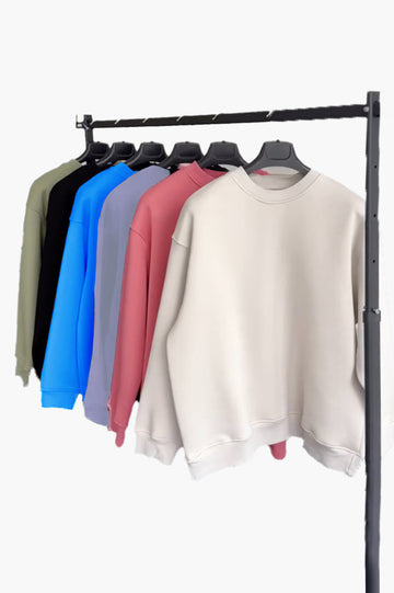 Baggy Drop Shoulder Sweatshirt (6 Colors)