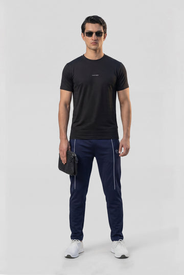 Mens - Imported Tracksuit - Black Bee Half Line