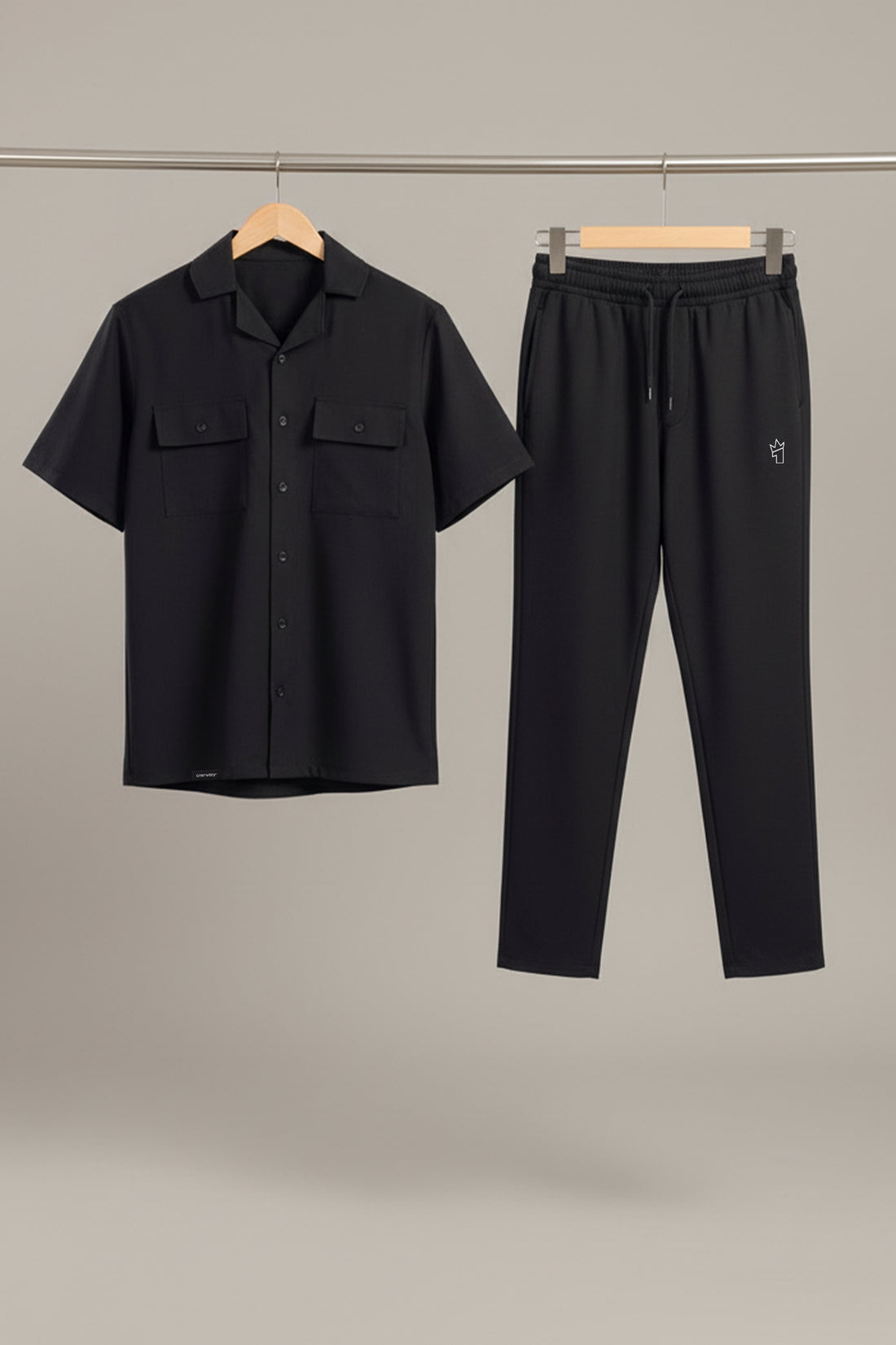 Womens - Imported Tracksuit - Safari Co-Ord Set - Black
