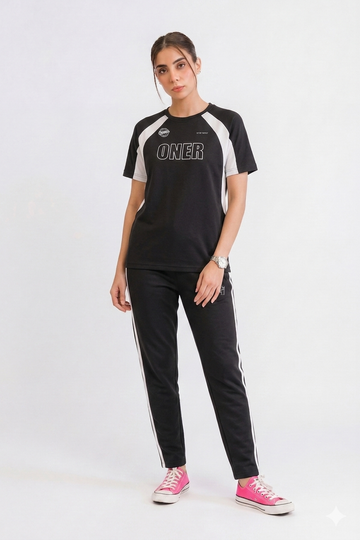 Womens - Polyester Tracksuit - The Oner Signature - Black
