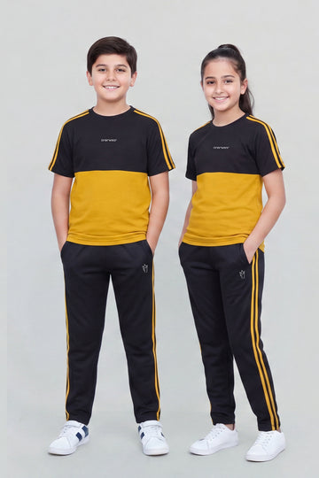 Kids - Polyester Tracksuit - Black Sun