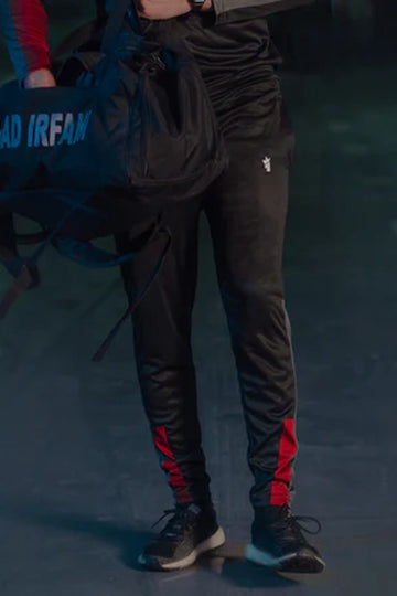 Mens - Polyester Trouser - Black Boost