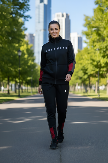 Womens - Winter Tracksuit - Black Boost